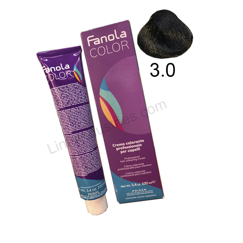 12 FANOLA TINTE DE PELO PROFESSIONAL 100ML (3.0) - Imagen 1