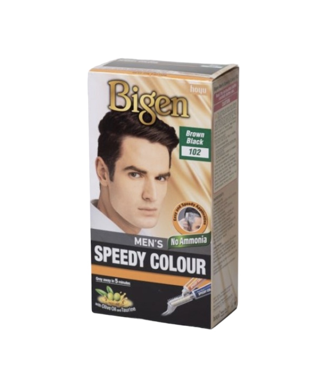 PhotoRoom_20230718_44716 PM Bigen Hombres Speedy #102 Marrón Negro - Imagen 1