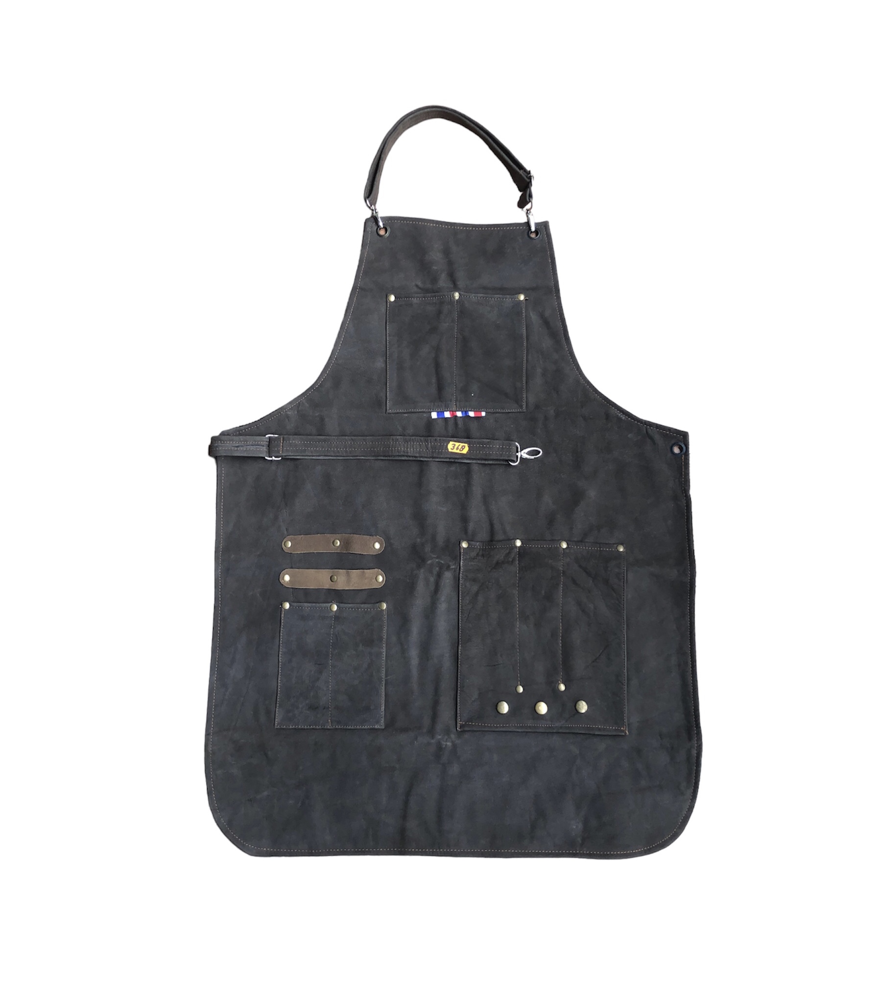 PhotoRoom_20230724_61550 PM Delantal de Cuero Sintetico Para Barberos y Peluqueros. - Imagen 1