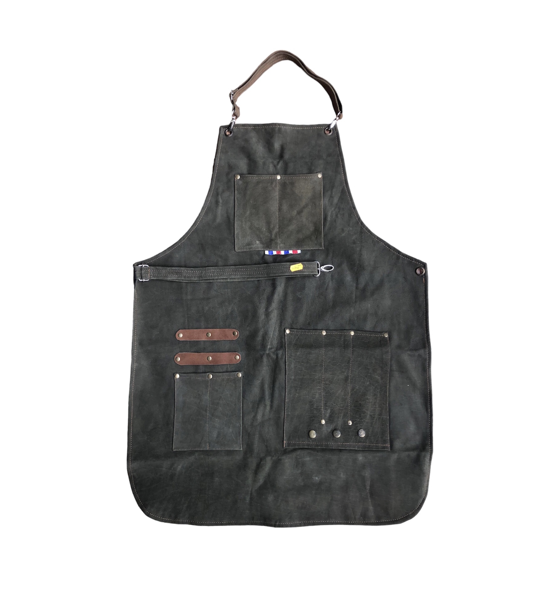 PhotoRoom_20230724_93648 PM Delantal de Cuero Sintetico Para Barberos y Peluqueros. - Imagen 1