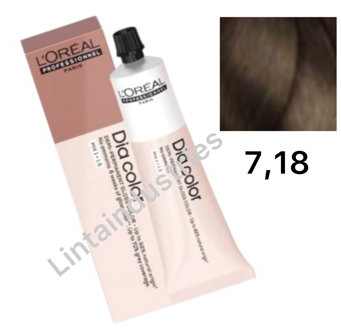 Screenshot L'OREAL DIA COLOR COLORACIÓN DEMIPERMANENTE 60ML 7.18. RUBIO CENIZA MOCA - Imagen 1