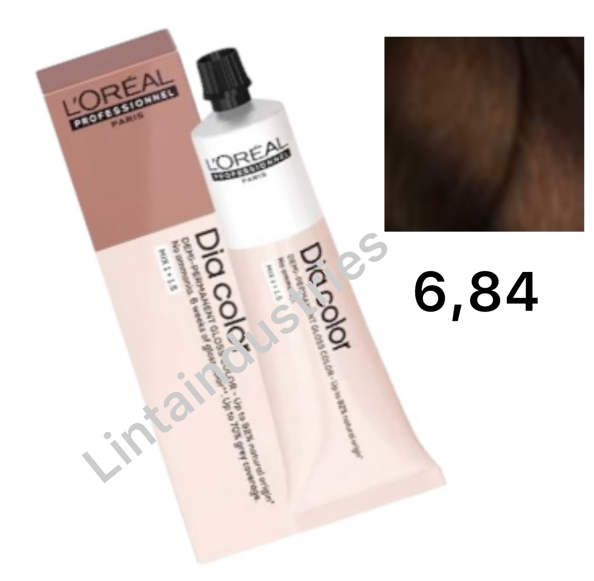 Screenshot L'OREAL DIA COLOR COLORACIÓN DEMIPERMANENTE 60ML 6.84. RUBIO OSCURO MOCA - Imagen 1