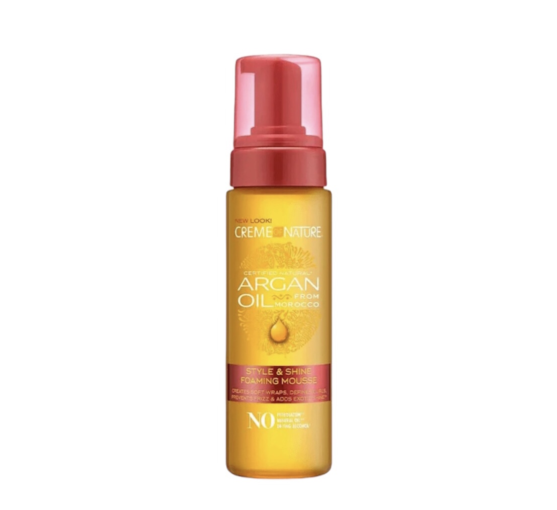 Photoroom_20240609_123837 PM CREME OF NATURE ARGAN STYLE & SHINE FOAMING MOUSSE 207ML - Imagen 1