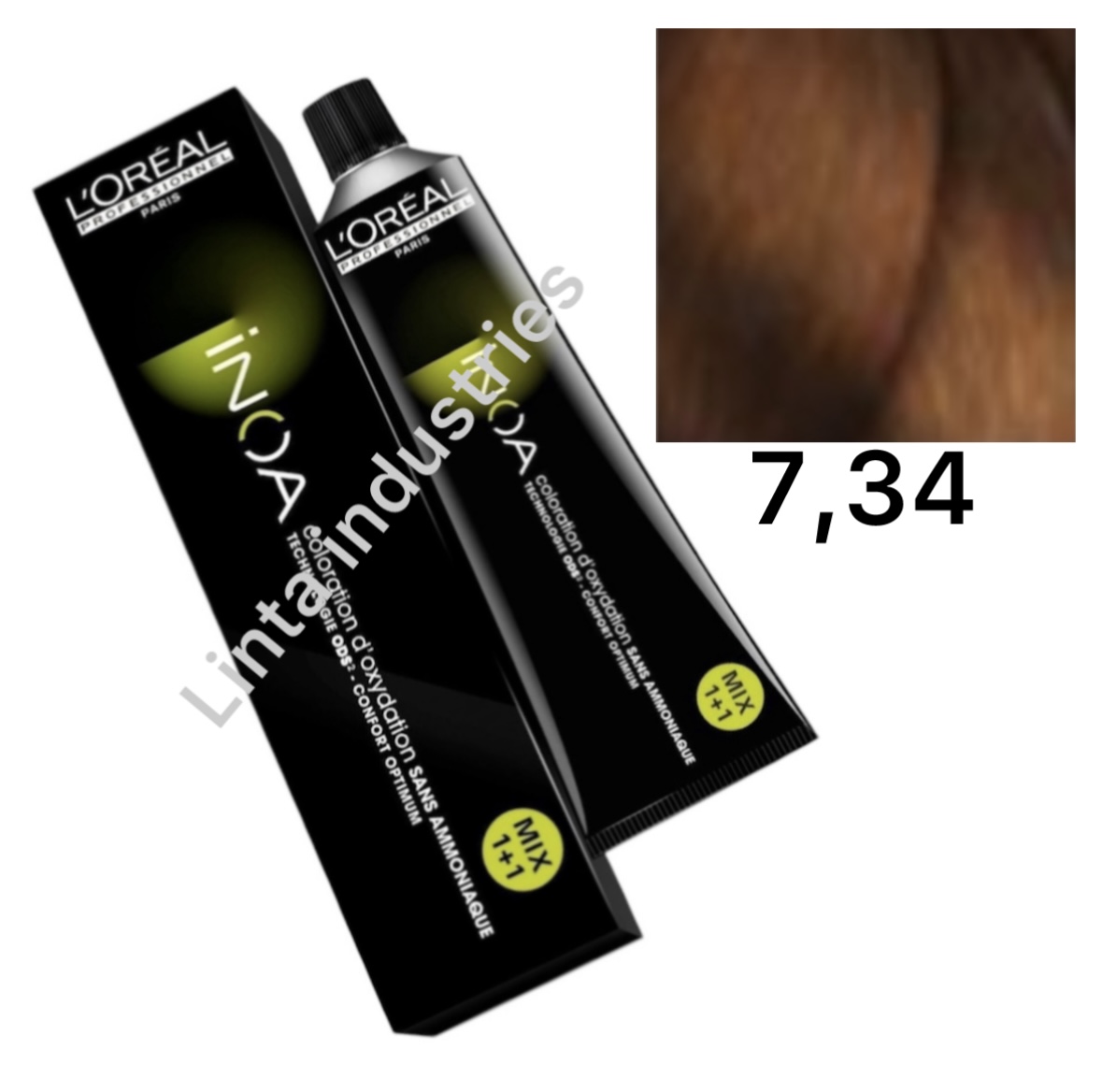 Screenshot L'ORÉAL NUEVO INOA TINTE SIN AMONÍACO RAPPEL 60GR Nº7.34 RUBIO CLARO DORADO COBRIZO - Imagen 1